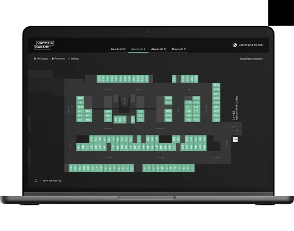Ansicht Lageplan auf Laptop